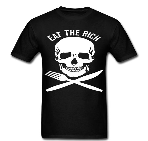 

eat the rich pirate skull fork knife tee t shirt short sleeve hoodie tee humor men crewneck t shirts sport hooded sweatshirt hoodie