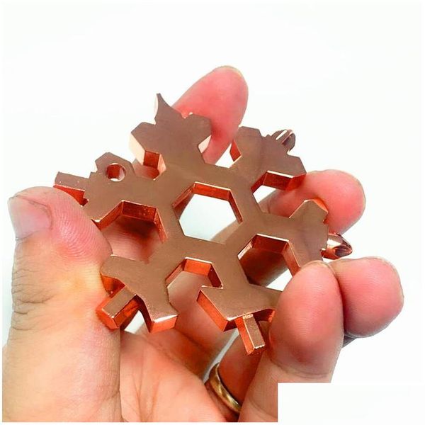 

snowflake multi tool 18 in 1 snowflake wrench multitool bottle openers multi key ring bike fix tool christmas snowfla wmtrvy bdedome