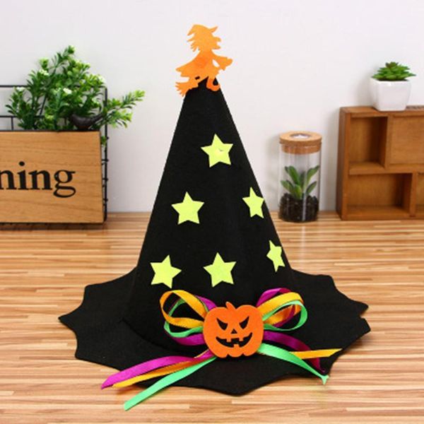 

party hats halloween hat non-woven performance children's kids cosplay costume accessories fancy pumpkin1