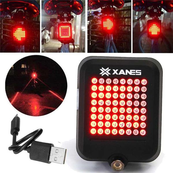 

bike lights bicycle light led intelligent automatic induction steel ring brake taillight usb rear tail safety warning cycling portable