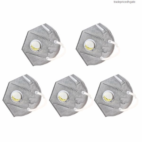 

2.5 dust folding nonwoven pm valved 5pcs mouth mask with valve