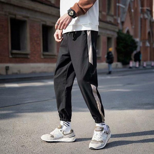 

men 2020 new hip hop harajuku joggers streetwear mens harem pants male autumn print korean pants oversize m-3xl1, Black