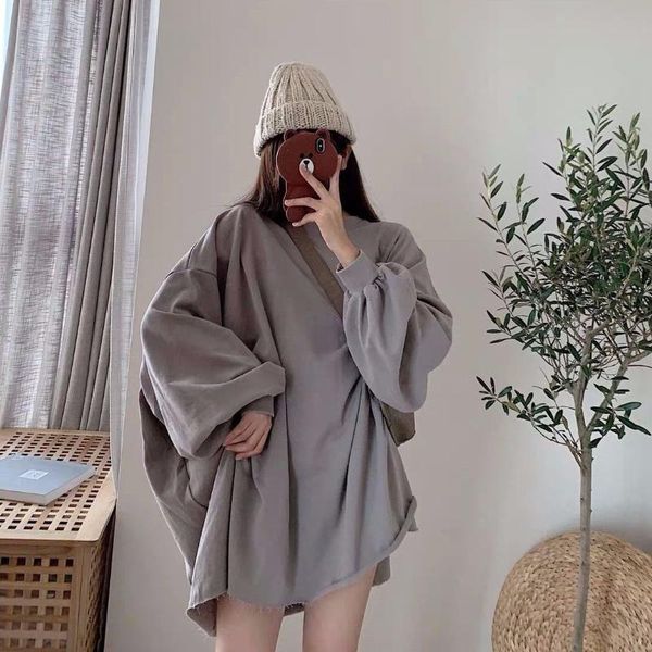 

sweatshirts women's extra large size women's wide bf style fall 2020 women clothing women fashion gothic clothing, Black