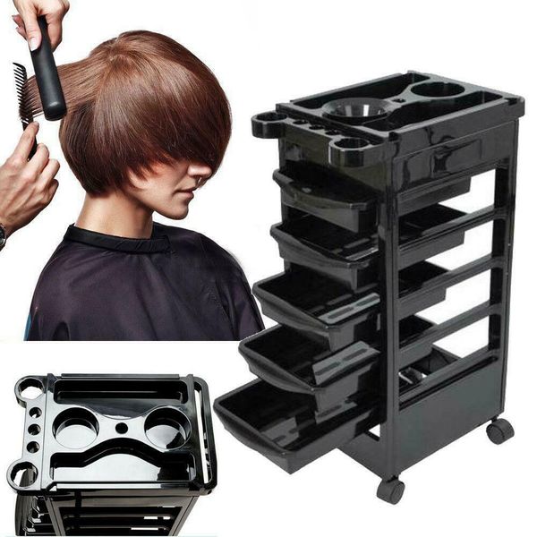 

32" beauty salon spa styling station trolley equipment rolling storage tray cart