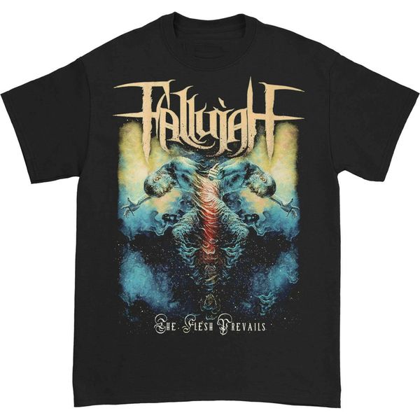 

fallujah men's the flesh prevails t-shirt xx-large black light tee shirt sport hooded sweatshirt hoodie