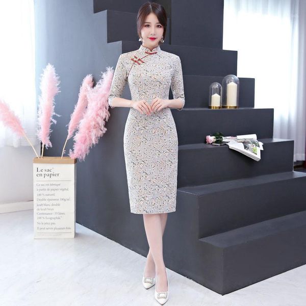 

new arrival fashion modern cheongsam slim split qipao women dress chinese traditional dresses china clothing store size s - 3xl1, Red