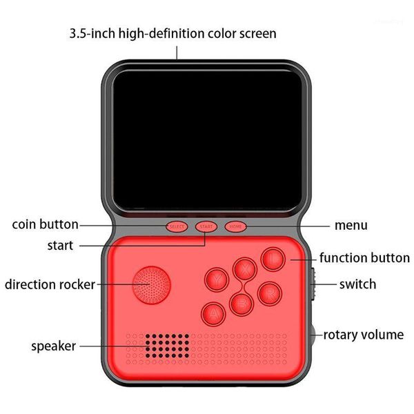 

classic retro 16-bit mini portable game console portable game console handheld player 3.5 inch screen video player1