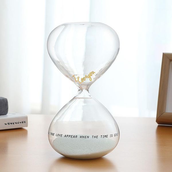 

other clocks & accessories valentine's day birthday gift 30 seconds confession hourglass sand timer home decor ornament white crystal g