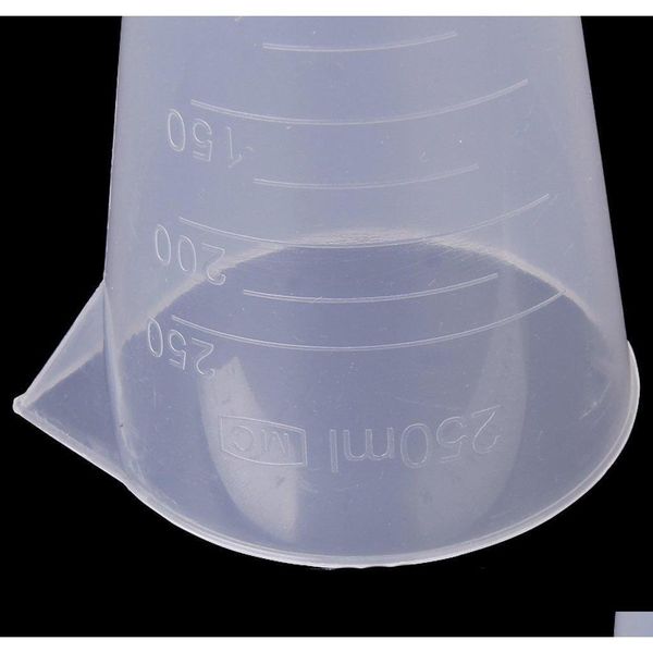 

fs 250 ml transparent plastic cone measuring cups or qylfqk bdenet