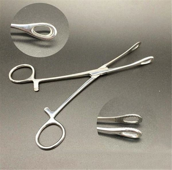 

new health professional new piercing forcep 316l steel tragus ear piercing forceps body piercing jewelry bucket clamps tool