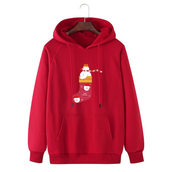 

men's autumn and winter of 2020" "fake christmas in oversized sweatshirt, Black