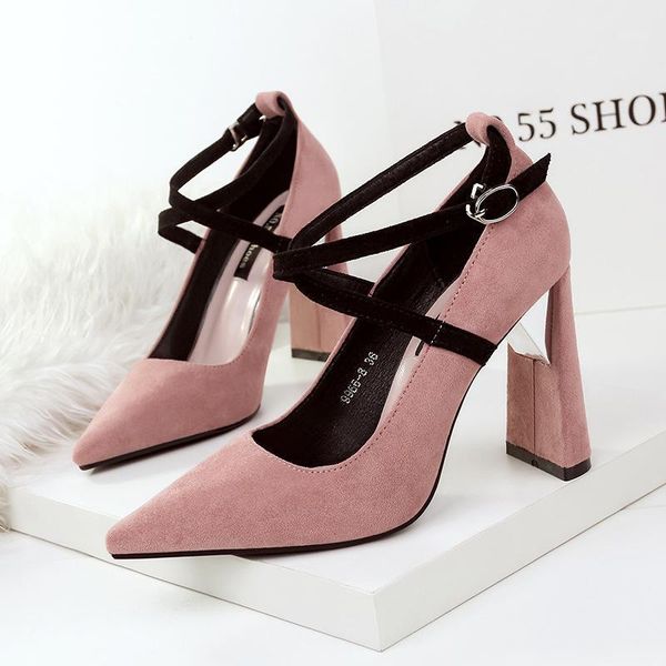 

dress shoes mary jane fetish high heels black pumps women ladies office salto alto1