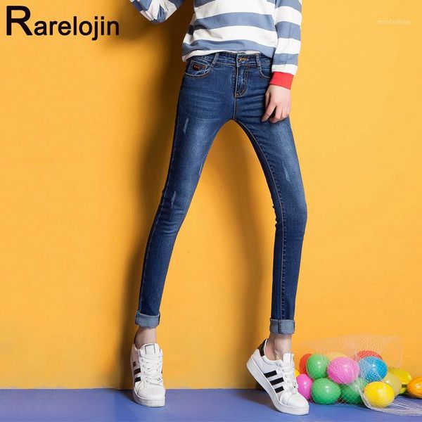 

spring autumn jeans 2019 korean women fashion casual tide high waist jeans plus size femme women slim pencil pants1, Blue