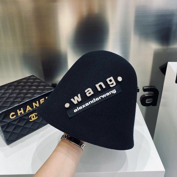 

fashion diamond women hats neat brim winter bucket cloche hat felt cone hood millinery fascinators block base 100% wool c0123, Blue;gray