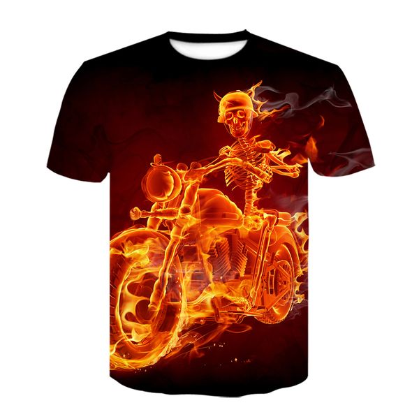 

skull hipster anime homme black 3d print shirts horror anime anime men clothing