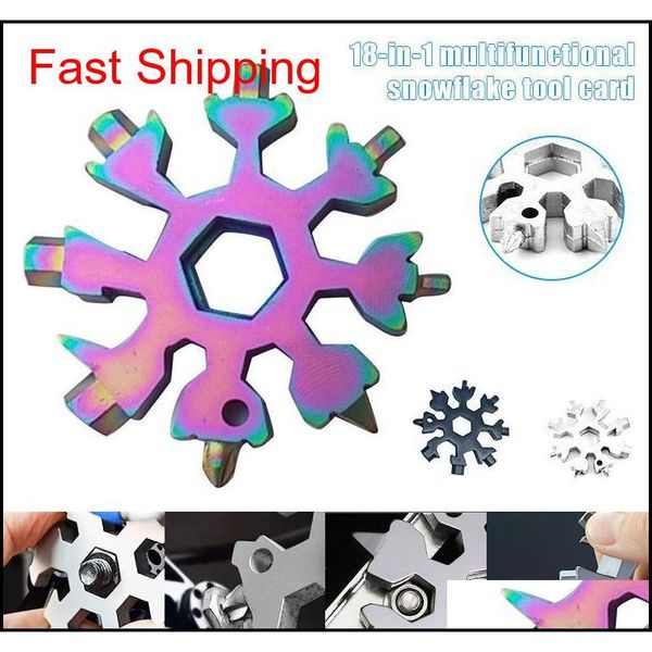 

snowflake multi tool 18 in 1 snowflake multitool wrench multitool bottle openers key ring bike fix tool snowfl qylmjs dh_seller2010