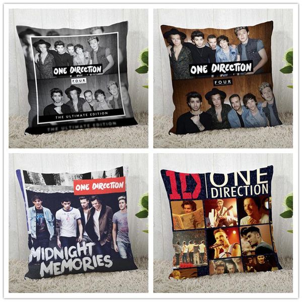 

custom one direction pillow case polyester decorative pillowcases zipper pillow case pillowcase cover 40*40cm drop shipping