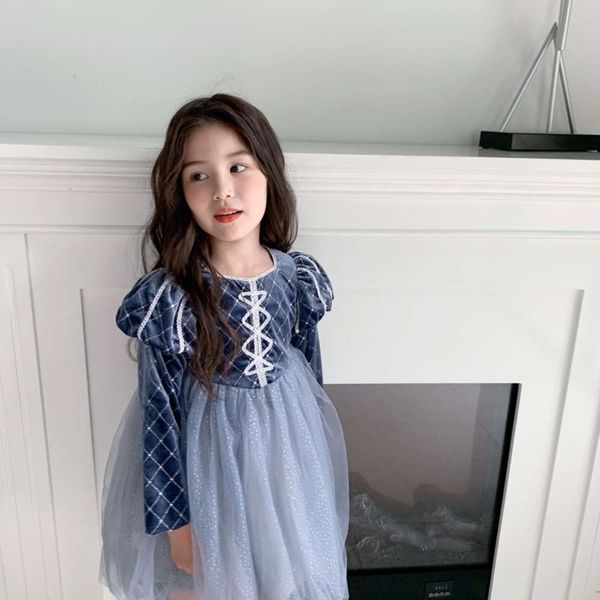 

princs new drs girl's ice snow in autumn and winter of 2021, Red;yellow