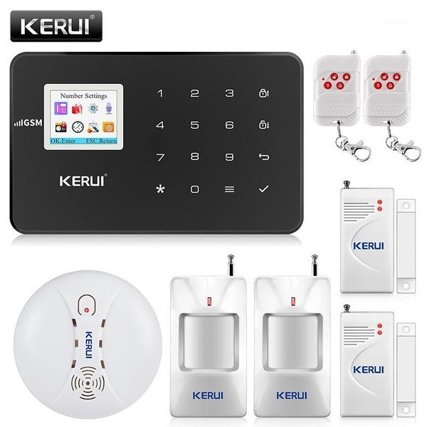 

alarm systems kerui anti-theft system wireless home wifi gsm security kit app control with automatic dial motion detector1