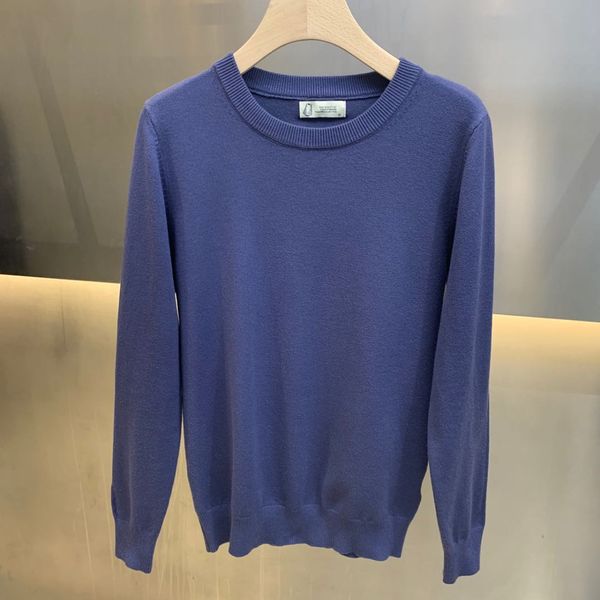 

2021 new fashion brand sweater men's semi-high collar slim pullover sweater casual wear, White;black