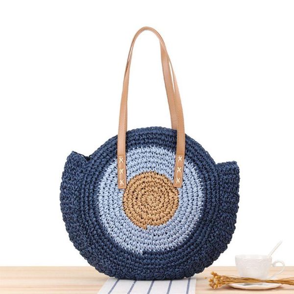 

women girls straw handbag shoulder bag purse tote messenger satchel