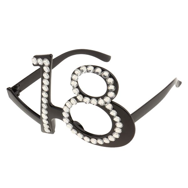 

18th birthday rhinestone party glasses sunglasses birthday party fancy dress