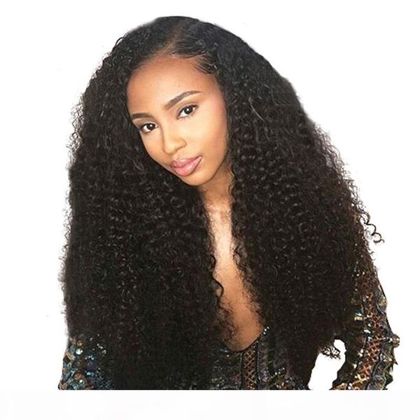 

kinky завитые полный шнурок afro парики pre щипковых малазийский девы волос pre щипковых lacefront afro kinky завитые парик человеческих вол, Black;brown