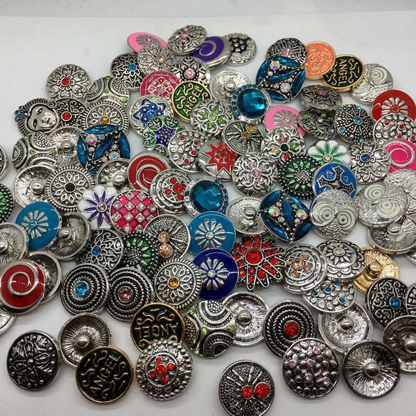 

factoryobfu100pcs charm lots snaps mix button style 18mm fit ginger snap jewelry