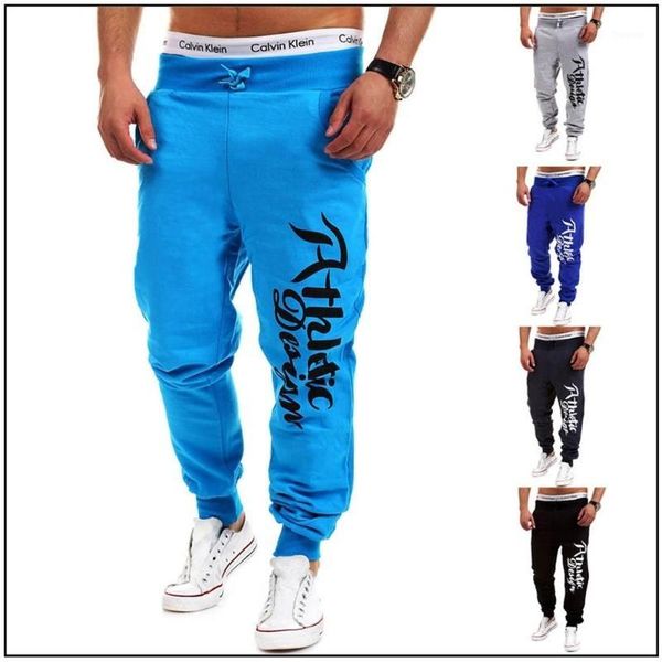 

zogaa men's casual sports trousers guys cotton letter print harlan joggers male loose running fitness sweatpants 2019, Black