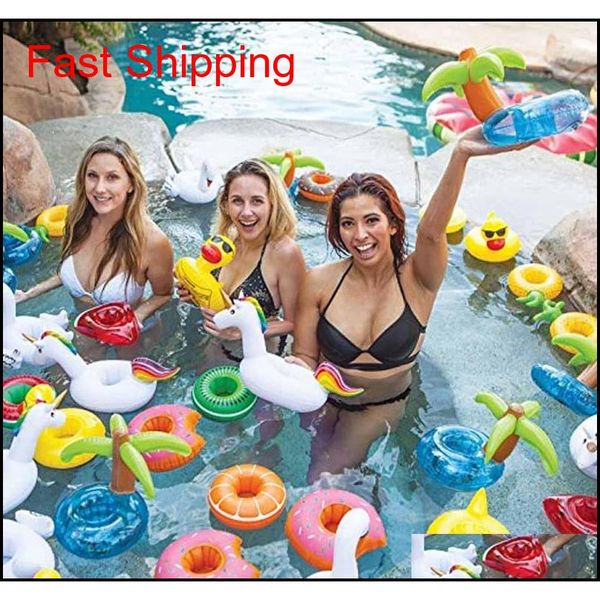 

other pools & spashg inflatable cup holder pool drink floating coasters toy for party kids bath swimming qylbyh packing2010