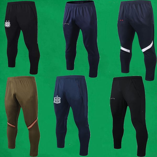 

mens sweatpants 20 21 spain soccer pants 2021 argentina track leggings jooggers italie running trousers size s, Black
