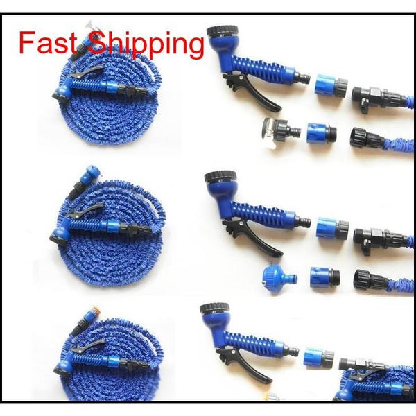

3x expandable magic flexible water hose with 7in1 spray gun nozzle 25ft/50ft/75ft/100ft/125ft irrigation system qylnna dh_seller2010