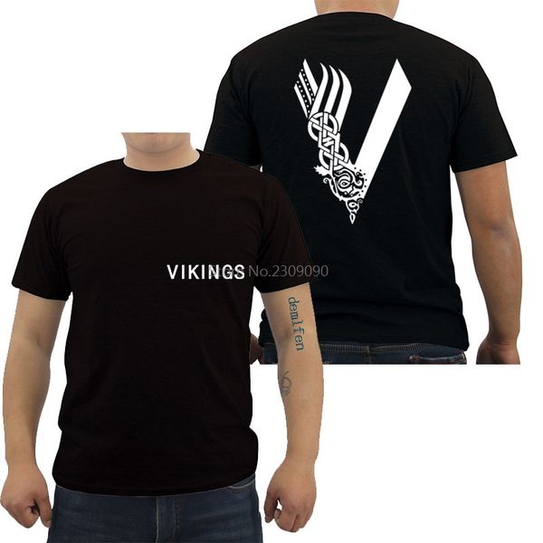 

new vikings tv show men's short sleeve casual hip hop tees harajuku streetwear fitness sport hooded sweatshirt hoodie men t shirt