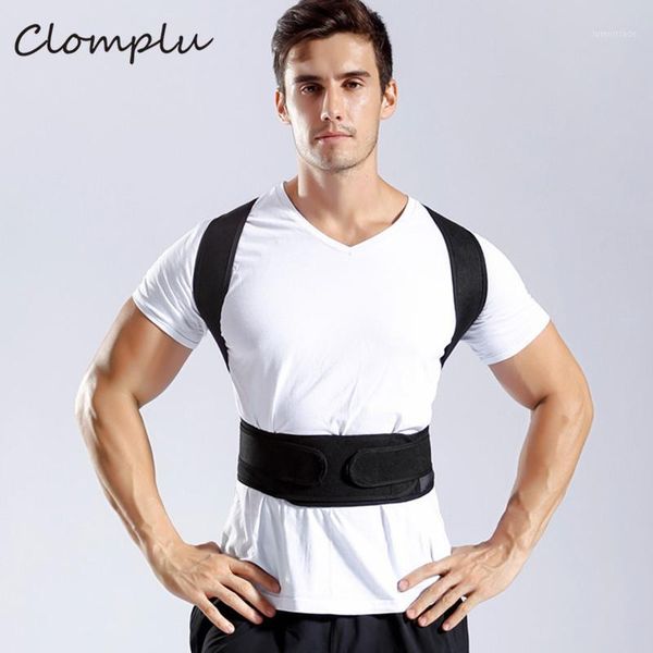 

men's body shapers clomplu slimming belt underwear shaperwear men correction band chest modeling girdle back support homme1, Black;brown