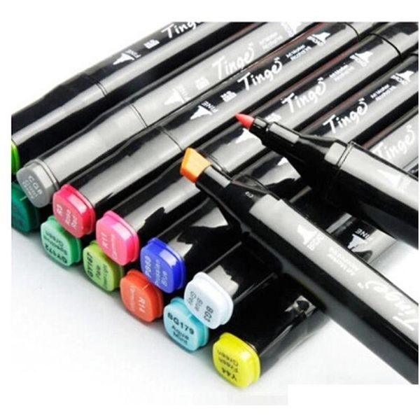 

shipping alcohol 48 color 3 generation pen paint drawing finecolour markers manga design color permanent sketch marker sets pzldw