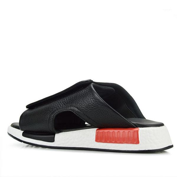 

male flip flops breathable sandals men size 38-44 new arrivals 2020 summer men slippers beach shoes breathable outdoor1, Black