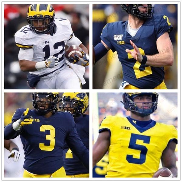 

michigan wolverines football jersey aidan hutchinson 2 jake moody 5 joe milton college embroidery stitched jerseys custom any name number, Black;red