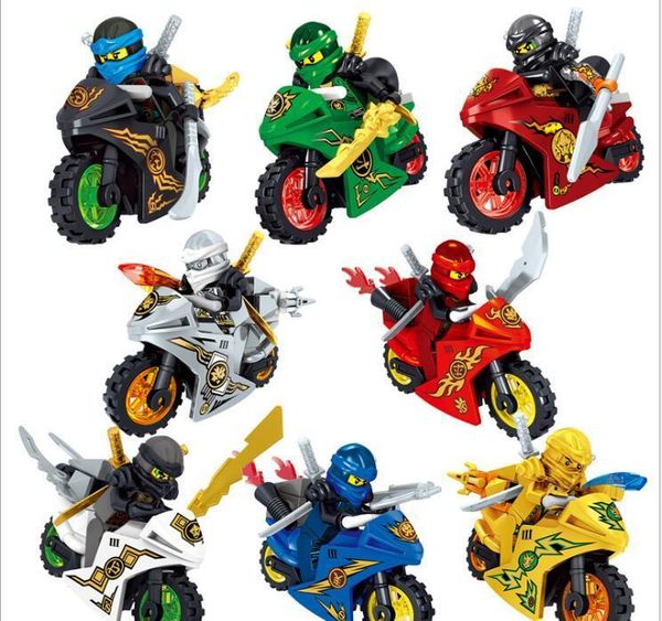 

дети ниндзя собрались собранные серии блоки головоломки здание головоломки стиль фантом детская ниндзя 8 зданий игрушки блоки minifigures wm