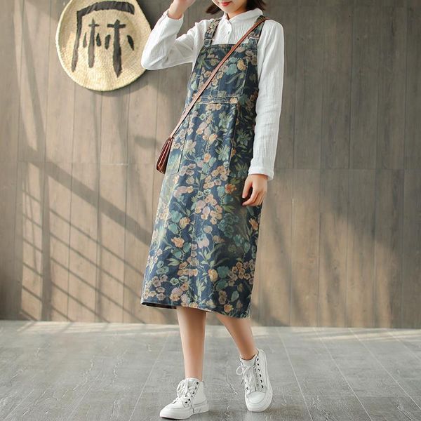 

2020 straigth new cotton pockets button fashion denim dress print knee-length casual spring summer denim dress, Black;gray