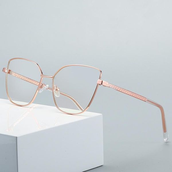 

2021 fashion ufinished sun pchromic myopia glasses women optical eyewear degree prescription glasses frame fml, Silver