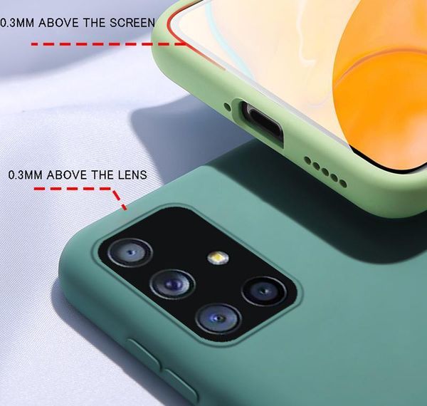 

soft liquid sile case for samsung galaxy a71 a51 a41 a31 a21s a50 a70 a30 s20 ultra s10e s9 s8 plus note 10 jllzsa xjfshop