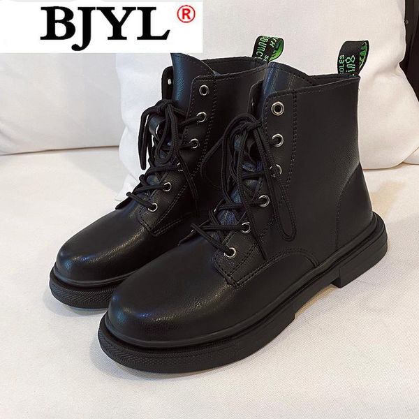 

boots lace up fashion winter womens ankle platform comfortable warm women casual rubber motorcycle botas mujer1, Black
