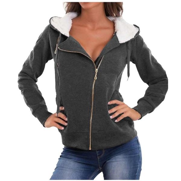 

women's spring and autumn winter fleece hooded jackets softshell jacket fashion windproof waterproof long outwear plus size#3, Black;brown