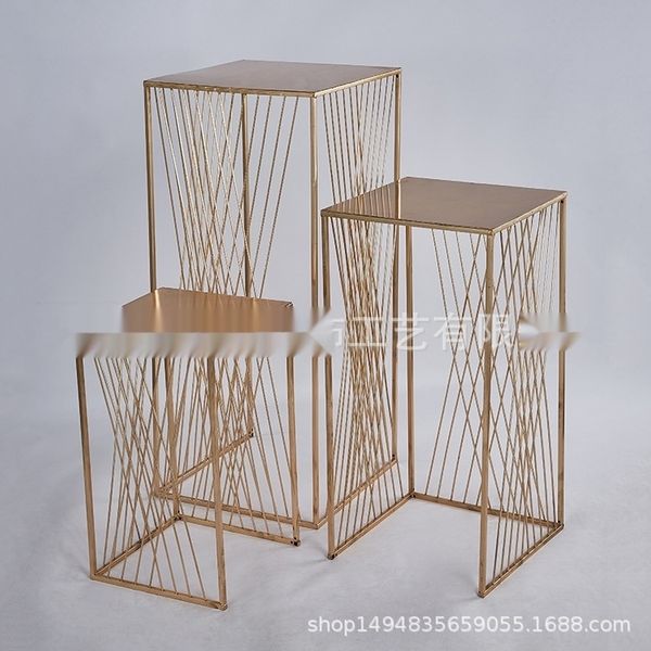 

jtinn dessert iron new 3-piece prop party decoration props new iron dessert table decoration prop cake cake table party 3-piece props 91ihh