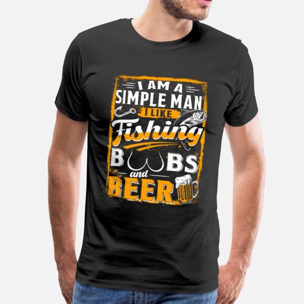 

i am a simple man i like fishing boobs and beer t shirt humor breathable vintage tracksuit hoodie sweatshirt