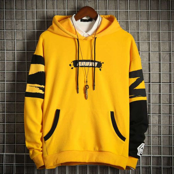 

korean new men's sweater autumn fashion 2020 youth loose hooded coat student sportswear, Gray