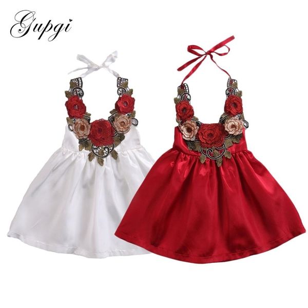 

pudcoco baby girl dress cute toddler kids baby girls party flower sundress formal dresses clothes 0- lj201221, Red;yellow