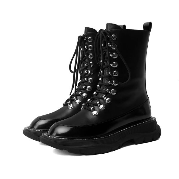 

autumn 2021 women's and winter side of women designer boots cyberstar platform shoes 1 qa6h, Black