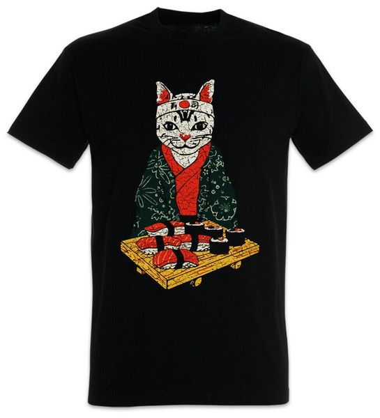 

sushi lover cat t-shirt кошки любовь японии fun fish катце katzen liebe sucht vintage tee shirt спорта толстовка с капюшоном толстовка