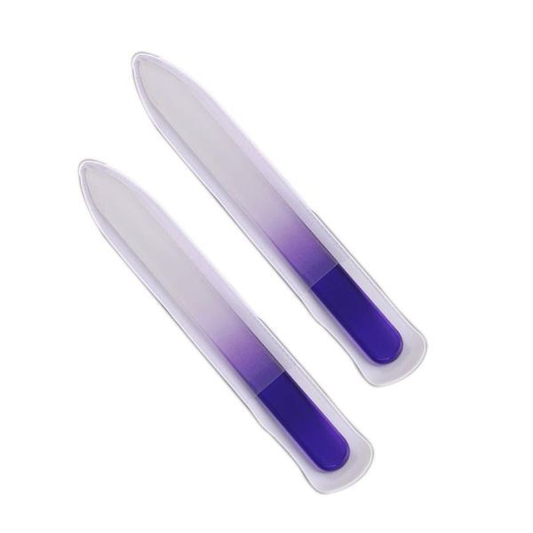 

4pcs solid color nail file crystal glass nail cuticle remover dead skin removal tools 4p jllmoi